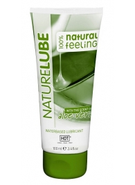 Лубрикант на водной основе NatureLube с алоэ вера - 100 мл. - HOT - купить с доставкой в Черкесске