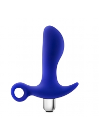 Синий стимулятор простаты с ручкой-кольцом Performance Prostimulator 02 - Blush Novelties - в Черкесске купить с доставкой
