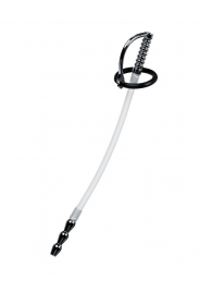 Силиконовый уретральный плаг со сменными фиксирующими кольцами Metal - ToyFa - купить с доставкой в Черкесске