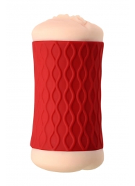 Двухсторонний мастурбатор JOS  NADIN в красном цилиндре - JOS - в Черкесске купить с доставкой