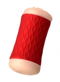 Двухсторонний мастурбатор JOS  NADIN в красном цилиндре - JOS - в Черкесске купить с доставкой