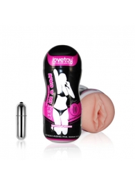 Мастурбатор-вагина Sex In A Can Vibra Vagina Tunnel - Lovetoy - в Черкесске купить с доставкой