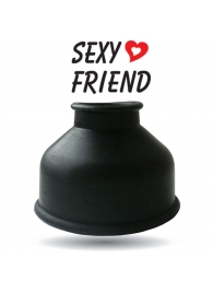 Чёрная уплотнительная насадка для помпы - размер S - 1137 - в Черкесске купить с доставкой