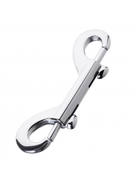Серебристый двухсторонний карабин TOYFA Metal - ToyFa - купить с доставкой в Черкесске