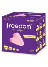 Женские гигиенические тампоны без веревочки FREEDOM mini - 3 шт. - Freedom - купить с доставкой в Черкесске