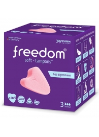Женские гигиенические тампоны без веревочки FREEDOM normal - 3 шт. - Freedom - купить с доставкой в Черкесске