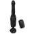 Черный вибромассажер с функцией поступательных движений Ass Thruster - Pipedream - купить с доставкой в Черкесске