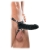 Чёрный полый страпон 7  Silicone Hollow Strap-On - 18 см. - Pipedream - купить с доставкой в Черкесске