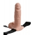 Телесный перезаряжаемый вибрострапон 7  Hollow Rechargeable Strap-on with Balls - 20,3 см. - Pipedream - купить с доставкой в Черкесске