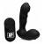 Черный стимулятор простаты Alpha-Pro 7X P-Milker Silicone Prostate Stimulator with Milking Bead - XR Brands - в Черкесске купить с доставкой