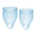 Набор голубых менструальных чаш Feel confident Menstrual Cup - Satisfyer - купить с доставкой в Черкесске