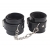 Черные оковы на ноги Obey Me Leather Ankle Cuffs - Chisa - купить с доставкой в Черкесске