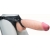 Телесный реалистичный фаллоимитатор на черных трусиках Real Big Strap-On - 34,5 см. - LOVETOY (А-Полимер) - купить с доставкой в Черкесске