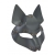Серая маска Wolf с клепками - Sitabella - купить с доставкой в Черкесске