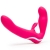 Ярко-розовый безремневой страпон Rechargeable Vibrating Strapless Strap-On - Happy Rabbit - купить с доставкой в Черкесске