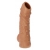 Телесная насадка с пупырышками и открытой головкой Nude Sleeve M - 12 см. - KOKOS - в Черкесске купить с доставкой