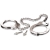 Металлические наручники Metal Leg Cuffs - Pipedream - купить с доставкой в Черкесске