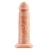 Телесный реалистичный фаллоимитатор с полостью Silicone Hollow Extension - 20 см. - Pipedream - купить с доставкой в Черкесске
