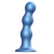 Голубая насадка Strap-On-Me Dildo Plug Balls size L - Strap-on-me - купить с доставкой в Черкесске