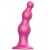 Розовая насадка Strap-On-Me Dildo Plug Beads size S - Strap-on-me - купить с доставкой в Черкесске