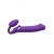 Фиолетовый безремневой вибрострапон Silicone Bendable Strap-On - size XL - Strap-on-me - купить с доставкой в Черкесске