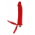 Красная насадка на пенис для двойного проникновения - 19 см. - ToyFa - купить с доставкой в Черкесске