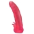 Розовая насадка для страпона с клиторальными лепестками - 18,5 см. - LOVETOY (А-Полимер) - купить с доставкой в Черкесске