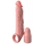 Телесная насадка-удлинитель 2 Inch Silicone X-tension with Strap - 20,3 см. - Pipedream - в Черкесске купить с доставкой