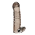 Дымчатая насадка на пенис с вибрацией  Vibrating Penis Enhancing Sleeve Extension - 13,3 см. - BlueLine - в Черкесске купить с доставкой
