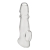 Прозрачная насадка для пениса Girthy Penis Enhancing Sleeve Extension - 17,1 см. - BlueLine - в Черкесске купить с доставкой