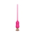 Розовый тонкий стимулятор Nipple Vibrator - 23 см. - I-MOON - купить с доставкой в Черкесске