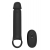 Черная насадка-удлинитель с вибрацией Vibrating Extender With Remote - Dream Toys - в Черкесске купить с доставкой