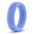 Голубое люминесцентное кольцо Silicone Glo Cock Ring - Blush Novelties - в Черкесске купить с доставкой