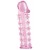 Розовая насадка на пенис с шипами - 12,5 см. - A-toys - в Черкесске купить с доставкой