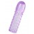 Фиолетовая рельефная насадка на пенис - 13,5 см. - A-toys - в Черкесске купить с доставкой