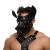 Черная кожаная маска «Собака» - Crazy Handmade - купить с доставкой в Черкесске