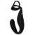 Черное эрекционное кольцо со стимуляцией промежности и анальной пробкой Cock Ring with RC Prostate Plug - Orion - в Черкесске купить с доставкой