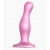 Розовая насадка Strap-On-Me Dildo Plug Curvy size M - Strap-on-me - купить с доставкой в Черкесске