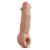 Телесная насадка-удлинитель Intrepid 9.25 Inch Realistic Penis Extender Sleeve - 23,5 см. - Blush Novelties - в Черкесске купить с доставкой