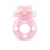 Розовое эрекционное виброкольцо в форме мишки - 1137 - в Черкесске купить с доставкой