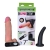 Страпон с 2 насадками и вибрацией UniStrap - 19 и 12 см. - LOVETOY (А-Полимер) - купить с доставкой в Черкесске