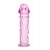 Гладкая розовая насадка с усиками под головкой - 12,5 см. - Toyfa Basic - в Черкесске купить с доставкой