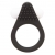 Чёрное эрекционное кольцо LIT-UP SILICONE STIMU RING 1 BLACK - Dream Toys - в Черкесске купить с доставкой