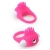Розовое эрекционное кольцо с щеточкой LIT-UP SILICONE STIMU RING 5 - Dream Toys - в Черкесске купить с доставкой