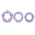 Набор из 3 фиолетовых эрекционных колец Stay Hard Beaded Cockrings - Blush Novelties - в Черкесске купить с доставкой