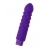 Фиолетовый вибратор с шишечками - 17 см. - A-toys