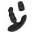 Черный силиконовый стимулятор простаты Levett Nitoc с пультом ДУ - Levett - в Черкесске купить с доставкой
