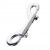 Серебристый двухсторонний карабин TOYFA Metal - ToyFa - купить с доставкой в Черкесске