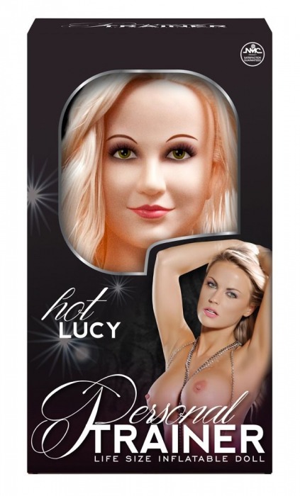 Надувная кукла с вибрацией и 2 любовными отверстиями Hot Lucy Lifesize Love Doll - NMC - в Черкесске купить с доставкой