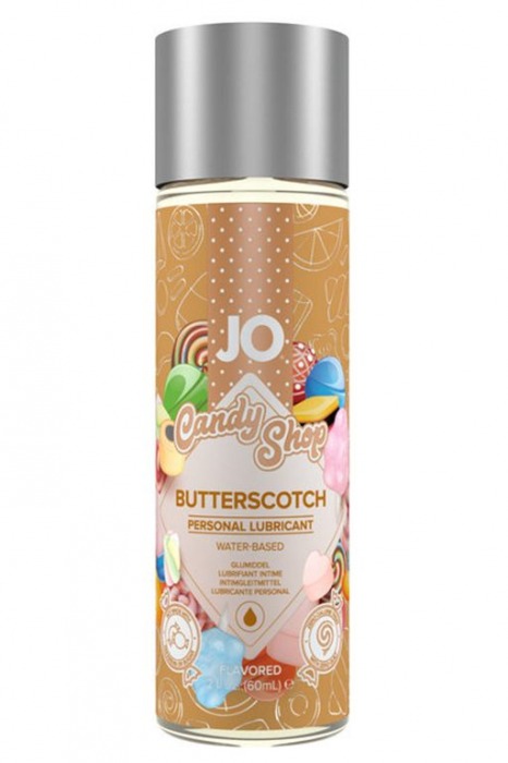 Смазка на водной основе Candy Shop Butterscotch с ароматом ирисок - 60 мл. - System JO - купить с доставкой в Черкесске